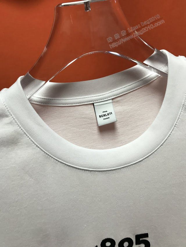 Berluti2020新款T恤 Berluti白色男短袖  tzy2410